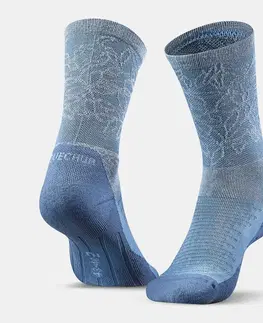 ponožky Ponožky Hike 100 vysoké súprava 2 párov modré béžové