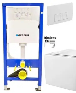 Kúpeľňa GEBERIT DuofixBasic s bielym tlačidlom DELTA50 + WC REA Raul Rimless + SEDADLO 458.103.00.1 50BI RA1