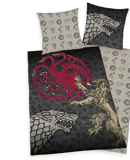 Obliečky Herding Bavlnené obliečky Game of the Thrones, 140 x 200 cm, 70 x 90 cm