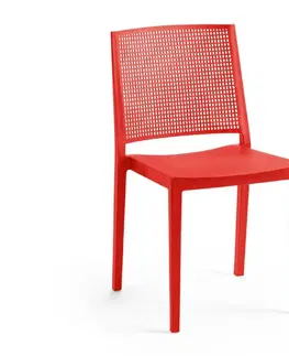 Jedálenské zostavy Jedálenská stolička GRID Rojaplast Červená