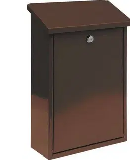 Poštové schránky Poštová schránka hnedá, 40 x 25 x 10 cm