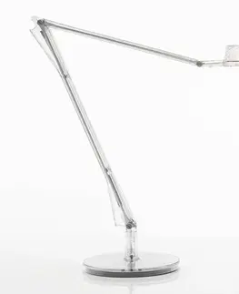 Stolové lampy na písací stôl Kartell Kartell Aledin Dec – stolná LED lampa, priehľadná