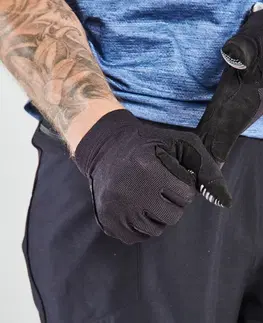 rukavice Rukavice ST 100 na horskú cyklistiku čierne
