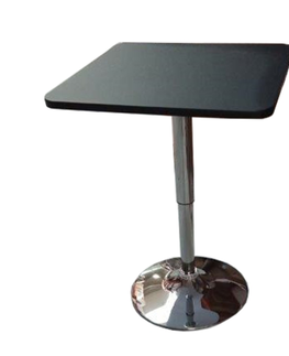 Jedálenské stoly KONDELA Florian barový stôl čierna