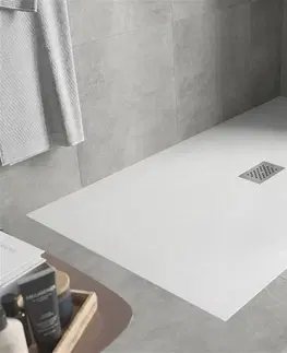 Vane MEXEN/S - Hugo sprchová vanička SMC 150x100, biela, krytka nerez 42101015-X