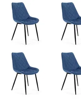 Jedálenské stoličky Glamour kreslo HANNA, modré