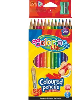 Hračky PATIO - Colorino pastelky Trio 2 farieb + strúhadlo