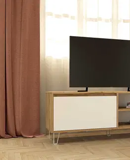 TV stolíky ELIZA televízny stolík, grafit / biela
