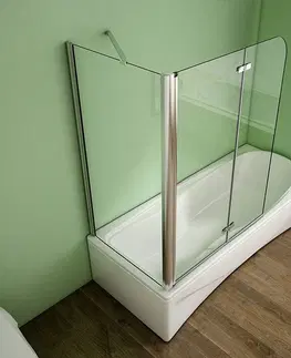 Kúpeľňa H K - Pevná bočná stena V75, 73-75x140cm, 6 mm sklo, k vaňovým zástenám S22 a S33 SE-750SPVS2E