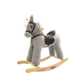 Drevené hračky TRYCO - Hojdací kôň Milo Grey, malý (18m+)