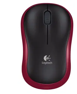 Myši Kancelárska myš Logitech bezdrôtová M185, červená 910-002240