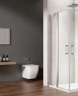 Sprchové dvere GELCO - LORO štvorcová sprchová zástena 900x900 rohový vstup GN4890-01