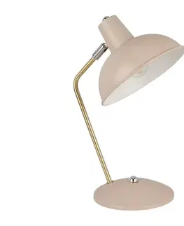 Lampy Searchlight Searchlight EU60985PI - Stolná lampa ABERDEEN 1xE14/7W/230V béžová 