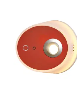 Nástenné svietidlá Carpyen LED svetlo Zoom bodové svetlá výstup USB terakota