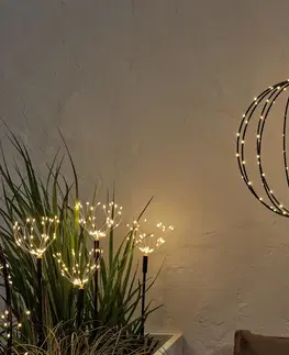 Lighting Kovová guľa s LED diódami