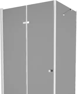Vane MEXEN/S - Lima sprchovací kút 70x100, grafit, chróm + biela vanička so sifónom 856-070-100-01-40-4010