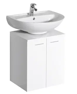 Kúpeľňa AQUALINE - DINO skrinka pod umývadlo 50x30x50cm, biela 57030