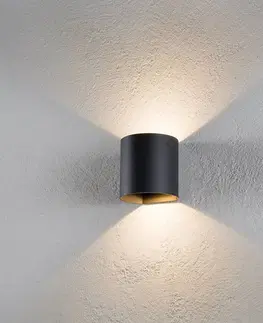 Vonkajšie nástenné svietidlá Eco-Light Vonkajšie LED svietidlo Dodd, okrúhle, antracitová