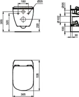Kúpeľňa GEBERIT KOMBIFIX ECO, nádržka UP 320 bez tlačidla + WC Ideal Standard Tesi so sedadlom SoftClose, AquaBlade 110.302.00.5 TE1