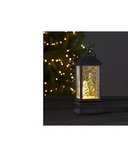 Vianočné dekorácie Eglo Eglo 411232 - LED Vianočná dekorácia VINTER 1xLED/0,064W/3xAAA čierna 