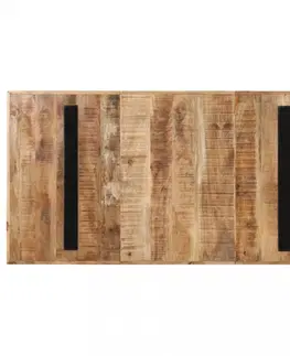Jedálenské stoly Jedálenský stôl drevo / oceľ Dekorhome 140x70x76 cm