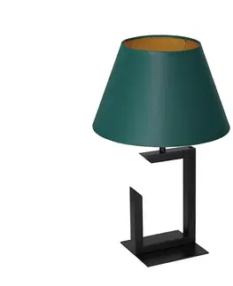 Lampy  Stolná lampa 1xE27/60W/230V 45 cm zelená/zlatá 