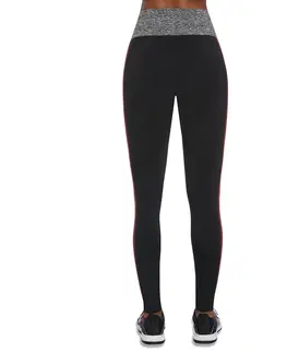 Dámske klasické nohavice Športové legíny BAS BLACK Extreme čierno-šedo-červená - S