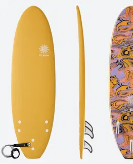 surf Penová doska 500 na surfovanie 6' žltá