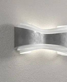 Nástenné svietidlá Selène Ionica - nástenné svietidlo LED so strieborným listom