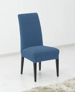 Stoličky Poťah elastický na celú stoličku, komplet 2 ks Denia, modrý