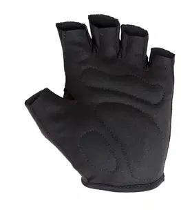 rukavice Detské cyklistické rukavice 300 8-12 rokov čierne