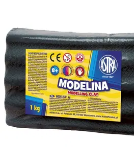 Hračky ASTRA - Modelovacia hmota do rúry MODELINA 1kg Čierna, 304111007