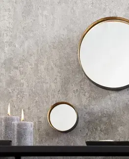 Zrkadlá LuxD Dizajnová sada 3 nástenných zrkadiel Laquita čierno-zlatá