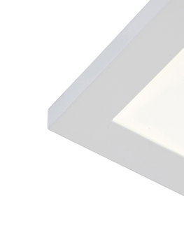 Stropne svietidla Štvorcové stropné svietidlo biele LED s diaľkovým ovládaním - Orch