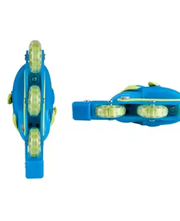 Kolieskové korčule Detské kolieskové korčule WORKER TriGo Skate LED - so sv. kolieskami modrá - XS (26-29)