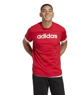 fitnes Pánske tričko na fitnes Soft Training červené