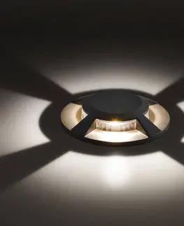 Nájazdové svietidlá EVN EVN Scopum zapustené podlahové LED okrúhle 4x