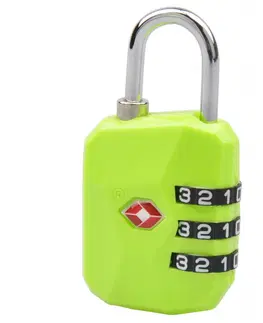 Cestovné kufre Zámok na batožinu Munkees TSA Diamond fluo zelená