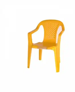 Detské stoly a stoličky Kinekus Stolička plastová BABY, žltá