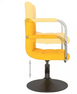 Kancelárske stoličky Otočná stolička kov / zamat Dekorhome Modrá