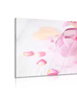 Obrazy zátišie Obraz romantická ružová kytica ruží