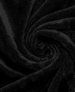 Plachty Jahu Prestieradlo Mikroplyš čierna, 90 x 200 cm