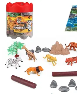 Hračky - figprky zvierat MAC TOYS - Zvieratá safari set 21ks