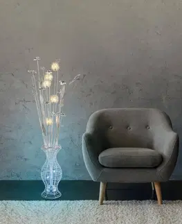 Stojacie lampy Globo Stojaca LED lampa Anton, RGB, vázy