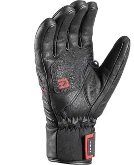 Zimné rukavice Päťprsté rukavice Leki Phoenix 3D black / red 10