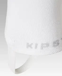 ponožky Detské štulpne bez chodidiel biele