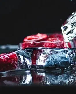 Obrazy jedlá a nápoje Obraz ľadové kocky ovocia