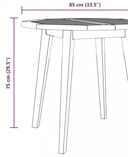 Stoly Záhradný stôl Dekorhome 110x110x75 cm
