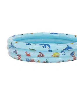 Detské bazéniky Detský nafukovací bazén, modrá/vzor, LOME