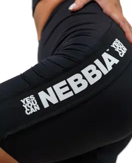 Dámske šortky Fitness šortky Nebbia s vysokým pásom ICONIC 238 Black - XS